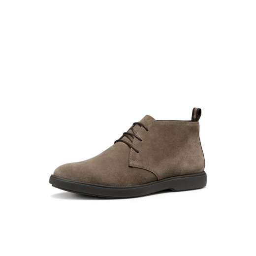 Geox Spherica EC17 Men's Ankle Boot Dove Grey Suede Breathable Ultra Cushioning Urban Design Casual Wear 45 Size - Geox - Image 3