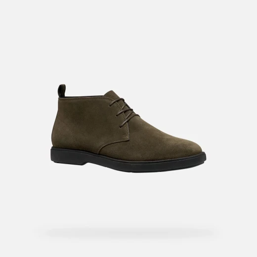 Geox Spherica EC17 Men's Ankle Boots Military Style Breathable Ultra Cushioning Suede Boots Size 43 Perfect for Casual Everyday Wear - Image 12