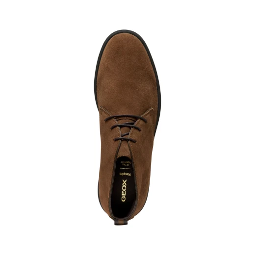 Geox Spherica EC17 Men's Ankle Boot Brown Cotto Suede Breathable Ultra Cushioning Urban Design Size 44 Comfortable Lightweight Everyday Wear U56LAD.00022.C6003 - Image 12