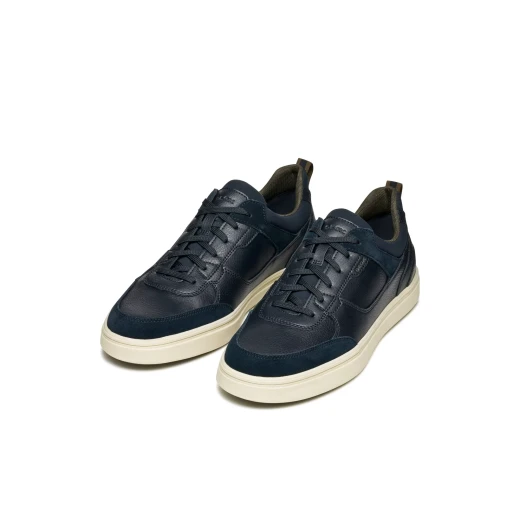 Baltmoore Man Low Cut Sneakers Navy Blue 42 EU Fabric Leather Effect - Geox - Image 16