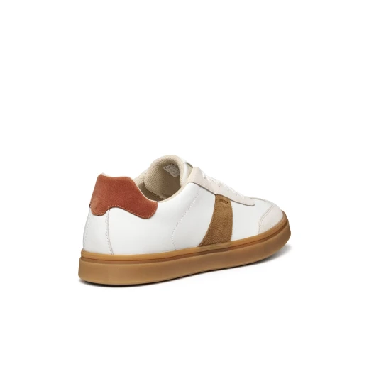 Baltmoore Men's Low Cut Sneakers White Leather and Suede Casual Shoes Size 42 Versatile and Elegant Design for Everyday Wear Comfortable Fit U56LDF.09B22.C1455 - Geox - Image 14