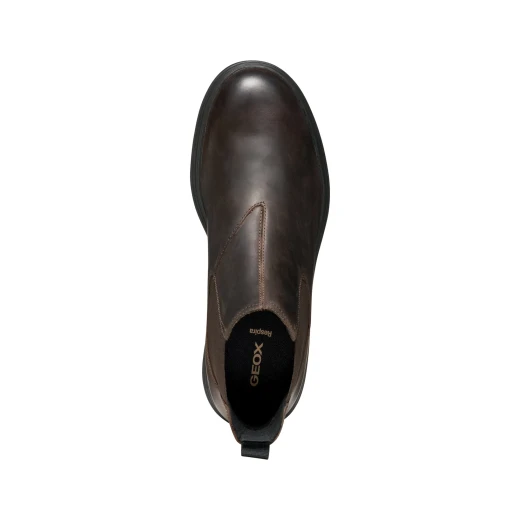 MEIERN MAN Leather Ankle Boots for Men Contemporary City Dressing Coffee Size 42 - Geox - Image 12