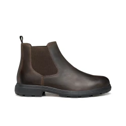 MEIERN MAN Leather Ankle Boots for Men Contemporary City Dressing Coffee Size 42