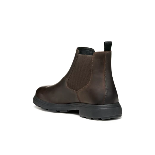 MEIERN MAN Leather Ankle Boots for Men Contemporary City Dressing Coffee Size 42 - Geox - Image 5