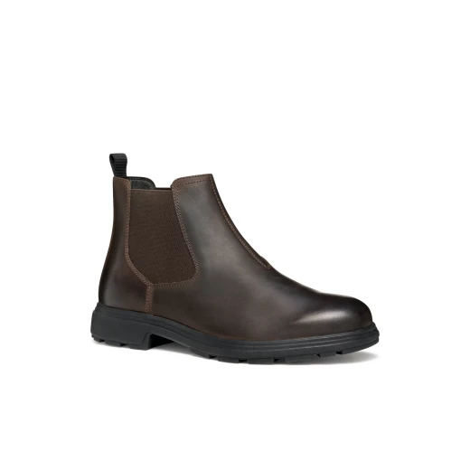 MEIERN MAN Leather Ankle Boots for Men Contemporary City Dressing Coffee Size 42 - Geox - Image 8