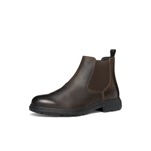 MEIERN MAN Leather Ankle Boots for Men Contemporary City Dressing Coffee Size 42 - Geox - Image 9