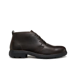 MEIERN Men's Leather Ankle Boots Coffee Color Stout Rubber Sole Contemporary Design U56LZB.000FF.C6009 Size 41 Perfect For Daily Wear Around Town Durable Comfortable Stylish