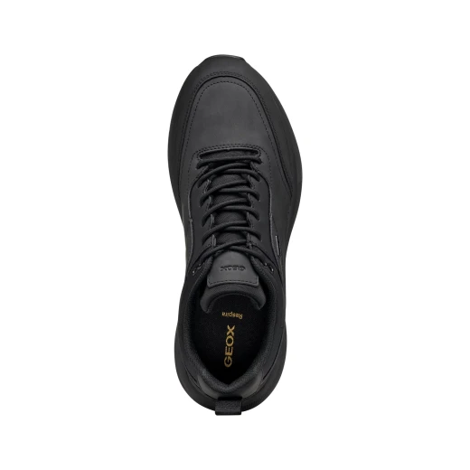Geox Senales ABX Men's Waterproof Sneakers Black Nubuck Effect U56M2A Urban Style Breathable Shoes Size 41 City Routine Ready - Geox - Image 10