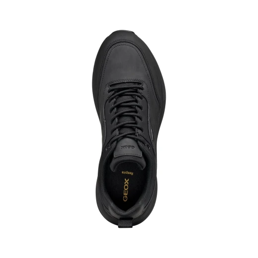 Geox Senales ABX Men's Waterproof Sneakers Black Nubuck Effect U56M2A Urban Style Breathable Shoes Size 41 City Routine Ready - Geox - Image 18