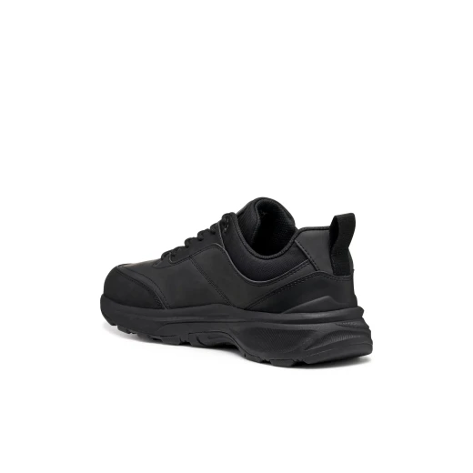 Geox Senales ABX Men's Waterproof Sneakers Black Nubuck Effect U56M2A Urban Style Breathable Shoes Size 41 City Routine Ready - Geox - Image 7