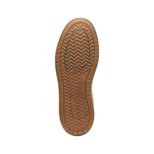 Geox Sedral Court Men's Sneakers Papyrus Color Crafted from Nappa Leather with Suede Inserts, Size 44, Comfortable and Stylish Everyday Footwear U56M5A.08522.C1056 - Geox - Image 5