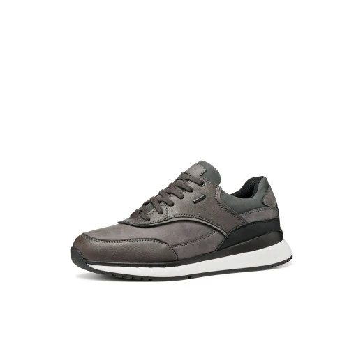 حذاء برانثون ABX للرجال المقاوم للماء والتهوية بلون الجرافيت بتصميم جلد النوبوك والجلد المتطاير. مثالي للاستخدام في المدينة، مقاس 41 EU. - جيوكس - Image 13