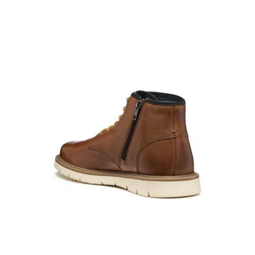 Pove Man Light Brown Leather Ankle Boots for Men Size 41 Contemporary Stylish Design Everyday Wear Premium Quality City Routine Footwear U56M7B.000FF.C6002 - Image 3