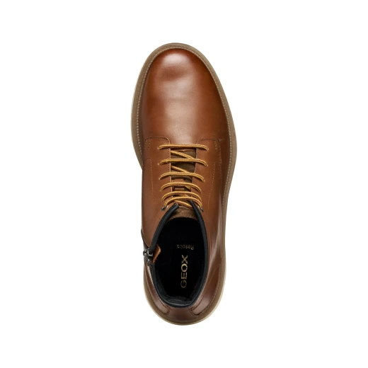 Pove Man Light Brown Leather Ankle Boots for Men Size 41 Contemporary Stylish Design Everyday Wear Premium Quality City Routine Footwear U56M7B.000FF.C6002 - Image 4