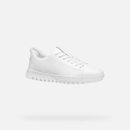Geox Flextride Plus Men's Sneakers White Leather Fast In Technology 43 - Geox - Image 12