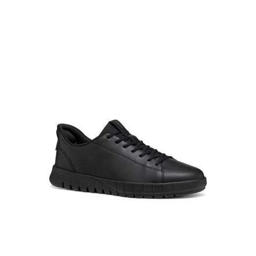 Geox Flextride Plus Men's Sneakers Black Leather 41 Fast In Technology - Geox - Image 12
