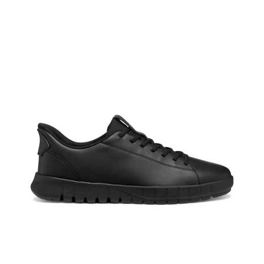 Geox Flextride Plus Men's Sneakers Black Leather 41 Fast In Technology