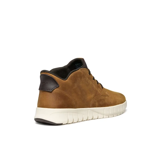 Geox Flextride Plus Man Ankle Boots with Fast In Technology for Easy Foot Entry, Leather Construction, Urban Style, Light Brown, Size 40, U56MAB.000FF.C6002 - Geox - Image 13
