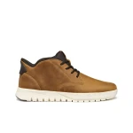 Geox Flextride Plus Man Ankle Boots with Fast In Technology Leather 43 Light Brown Urban Style