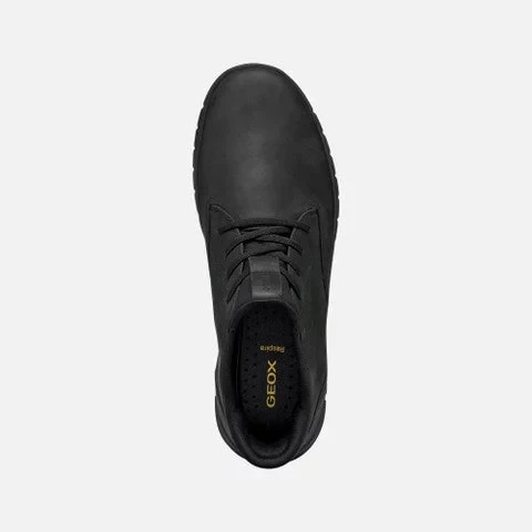 Geox Flextride Plus Men's Ankle Boots Fast In Technology Leather Black 46 Urban Style Comfortable Easy Entry Shoes Stylish Everyday Wear Premium Quality Boots - Geox - Image 4
