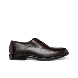 Barberigo Men's Coffee Brown Leather Dress Shoes Stylish Urban Design Size 41 Business Formal Wear