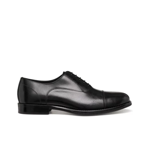 Barberigo Men's Dress Shoes Black Leather Style Urban Design for Business Casual Wear Size 40 Italian Craftsmanship Timeless Appeal - Geox - Image 2