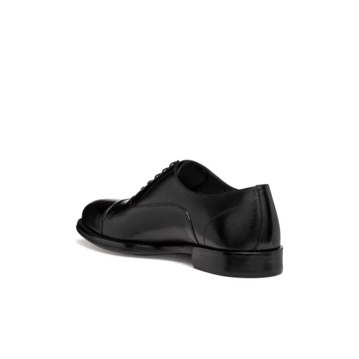 Barberigo Men's Dress Shoes Black Leather Style 44 Classic Urban Design Business Formal Wear Italian Craftsmanship Smooth Leather Perfect for Sophisticated Looks U56MBD.00043.C9997 - Geox - Image 5