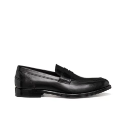 Barberigo Men's Leather Loafers Black Size 40 Comfortable City Shoes
