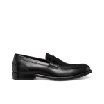 Barberigo Men's Leather Loafers Black Size 45 Comfortable City Shoes
