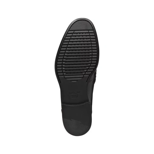 Barberigo Men's Leather Loafers Black Size 42 Comfortable City Shoes - Geox - Image 7