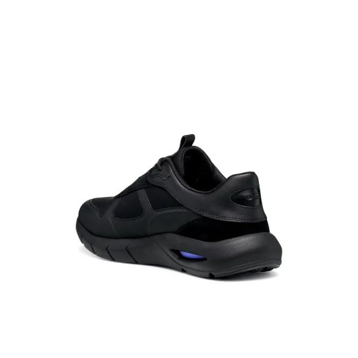 Geox Spherica ECUB Men's Sneakers Black Fabric Suede U56MLA.07T22.C9999 Size 41 Contemporary Urban Style Cushioned Lightweight Athletic Shoes - Geox - Image 8