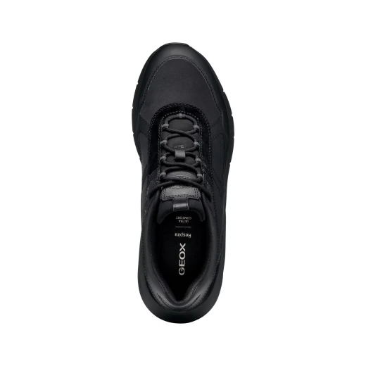 Geox Spherica ECUB Men's Sneakers Black Fabric Suede U56MLA.07T22.C9999 Size 41 Contemporary Urban Style Cushioned Lightweight Athletic Shoes - Geox - Image 9