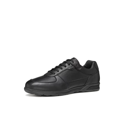 Geox Spherica Actif X3 ABX Men's Breathable Waterproof Sneakers, Black Nappa Leather, Ultra Cushioning, Perfect for Urban Wear, Size 43, Superior Comfort, Stylish Design - Geox - Image 4