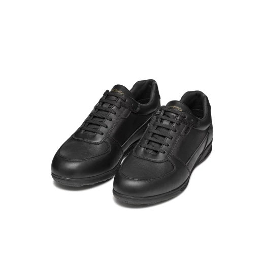 Geox Spherica Actif X3 ABX Men's Breathable Waterproof Sneakers, Black Nappa Leather, Ultra Cushioning, Perfect for Urban Wear, Size 43, Superior Comfort, Stylish Design - Geox - Image 5