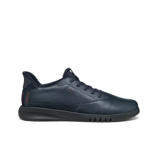 Geox Aerantis Plus Man Navy Sneakers Size 41 Featuring Ultra Breathable Design, Fast In Technology for Easy Entry, and Supple Nappa Leather Upper for Casual City Wear - Geox - Image 11