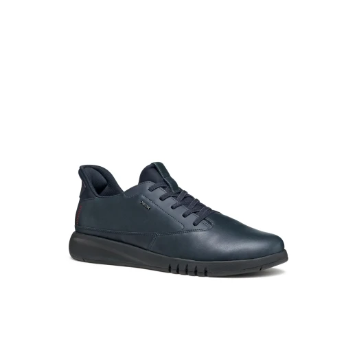 Geox Aerantis Plus Man Navy Sneakers Size 41 Featuring Ultra Breathable Design, Fast In Technology for Easy Entry, and Supple Nappa Leather Upper for Casual City Wear - Geox - Image 6