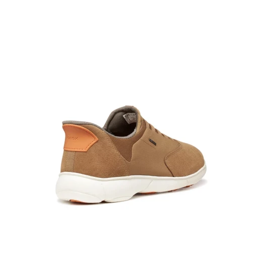 Geox Nebula 2.0 Plus Men's Sneakers Toffee Suede Fabric Lightweight Breathable - Geox - Image 4