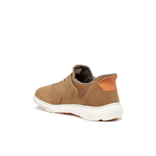Geox Nebula 2.0 Plus Men's Sneakers Toffee Color Hands Free Quick Fit Breathable Lightweight Suede Fabric Shoes Size 40 City Travel Footwear U56MXA.02211.CS62T - Geox - Image 5