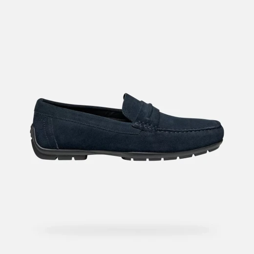 Moner W 2FIT Men's Loafer Navy Suede Casual Slip On Shoes Size 40 - Geox - Image 2