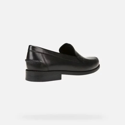 Geox Damon Man Loafer Black Leather Formal Shoe Size 41 Featuring Wide Toe Box and Classic Stylish Design for All Occasions Including Fast Delivery and Easy Exchange - Geox - Image 4