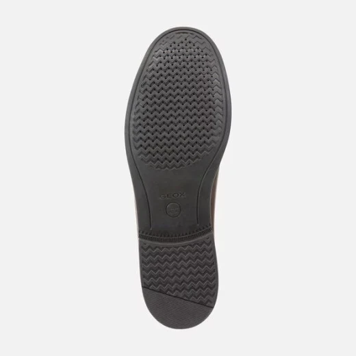 Geox Damon Man Loafer Comfortable Breathable Wide Toe Box Dark Brown Leather Men's Shoe, Size 46. Fast Delivery and Easy Exchange at Geox Stores - Geox - Image 5