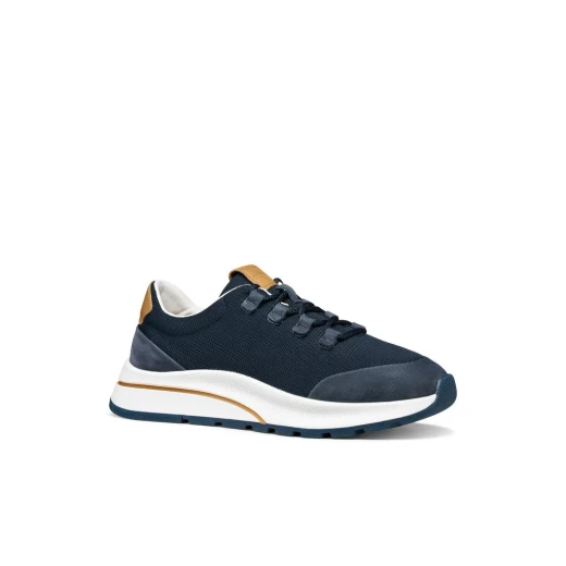 URBANGLIDER Men's Navy Sneakers Active Design Made From Fabric and Nubuck for Dynamic City Living. Features Contemporary Style. Size 40. Model U650KA.01132.C4002 - Geox - Image 3