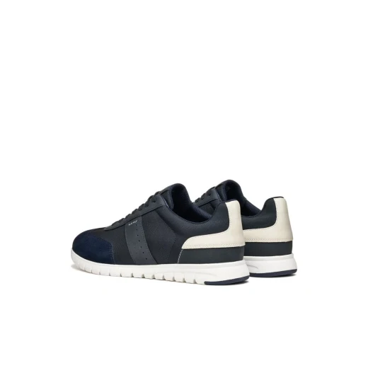 Flextride Zero Men's Navy Sneakers Size 44 Sporty Urban Style Comfort Flex Fabric Nubuck Elasticity Everyday Casual Shoes Stylish Design Perfect Fit For Active Lifestyle - Geox - Image 8