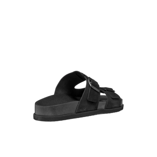 Geox Parnaiba Men's Sandals Black Suede Leather Breathable Urban Style Comfortable Summer Footwear Size 40 Perfect for Relaxed Outings and Warmer Months U651KA.00022.C9999 - Geox - Image 4