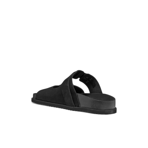 Geox Parnaiba Men's Sandals Black Suede Leather Breathable Urban Style Comfortable Summer Footwear Size 40 Perfect for Relaxed Outings and Warmer Months U651KA.00022.C9999 - Geox - Image 5