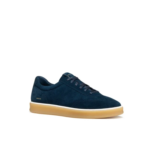 Geox Spherica Actif X4 Men's Sneakers Navy Blue Suede Leather 44 Size Maximum Comfort Excellent Cushioning Enhanced Rebound Effect Leisure Travel Shoes - Image 3