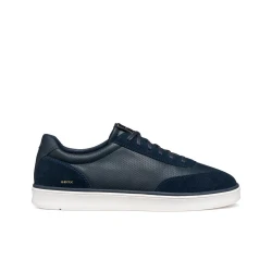 Geox Spherica Actif X4 Men's Sneakers Navy Blue Size 40: Premium Leather and Suede Comfort with Enhanced Rebound Effect, Ideal for Travel and Leisure Outfits
