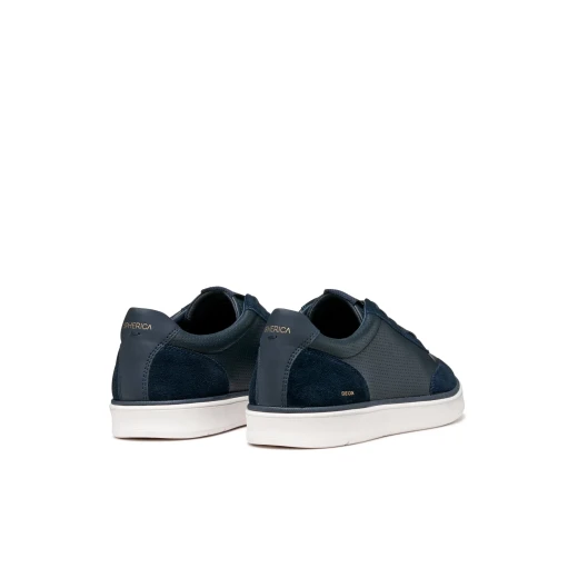 Geox Spherica Actif X4 Men's Sneakers Navy Blue Size 40: Premium Leather and Suede Comfort with Enhanced Rebound Effect, Ideal for Travel and Leisure Outfits - Geox - Image 8