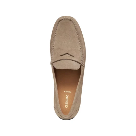 Istria Man Dove Grey Suede Loafer for Men, Comfortable Slip On Design, Size 41 EU, Perfect for Metropolitan Look, Breathable and Flexible - Geox - Image 9