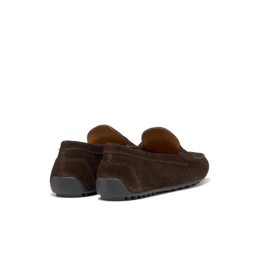 ISTRIA Man Dark Brown Suede Loafer Slip On, Featuring Soft, Flexible, and Breathable Design, Ideal for Modern Metropolitan Look, EU Size 45, Item Code U653KB.00022.C6006 - Geox - Image 8